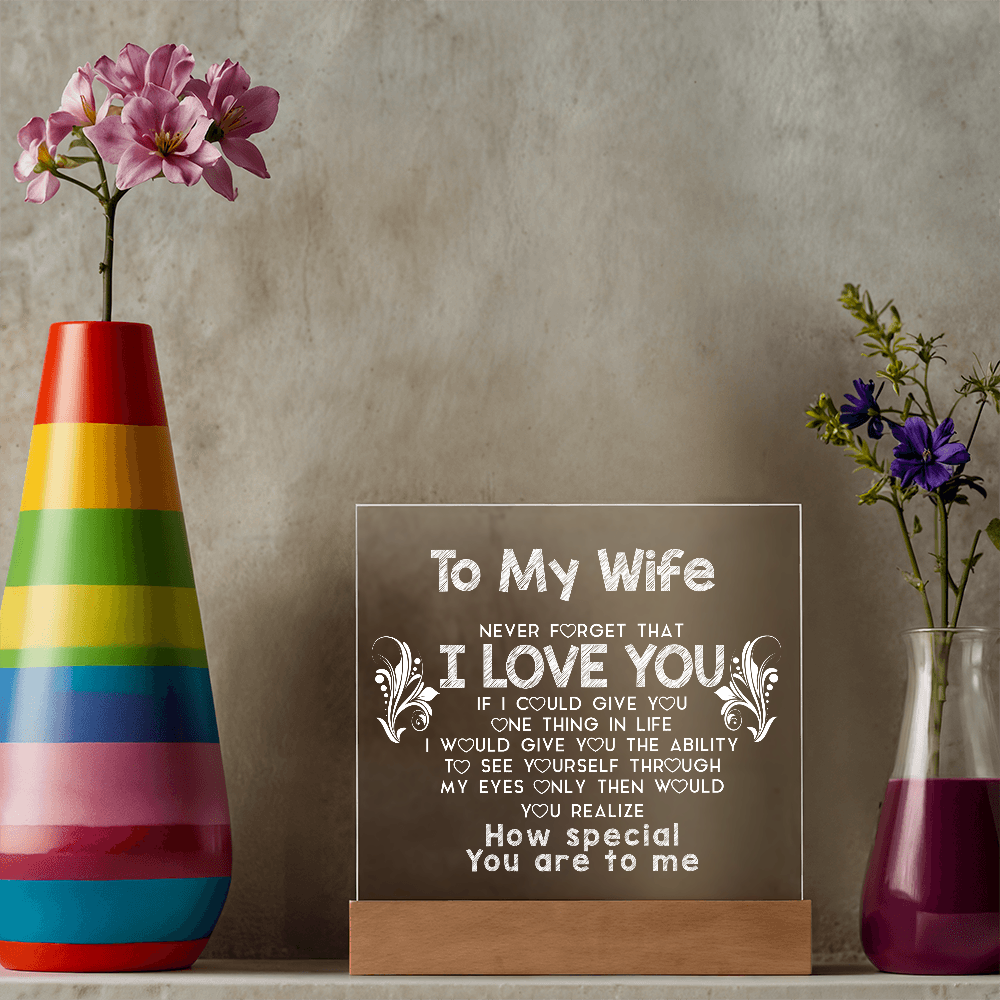 To My Wife | Acrylic Plaque