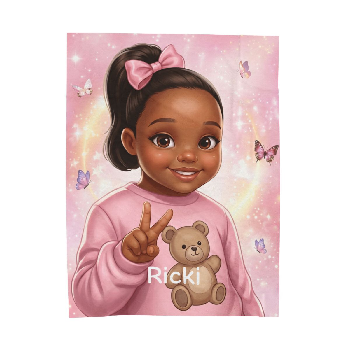 Butterfly Dreams™ Personalized Princess Plush Blanket