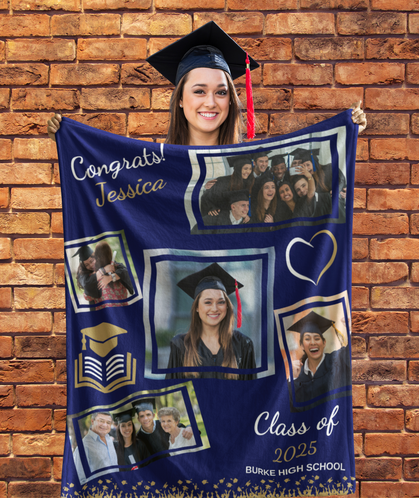 Personalized 2025 Graduation Blanket | Fleece Blanket