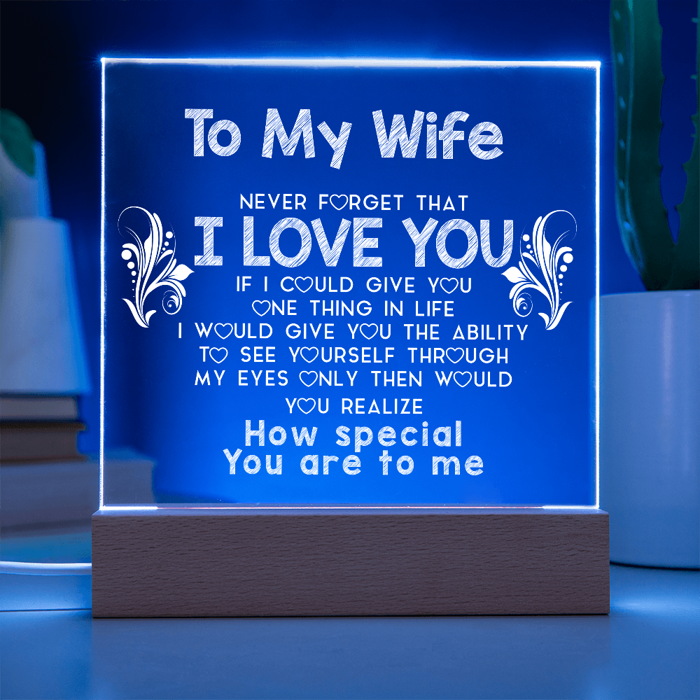 To My Wife | Acrylic Plaque