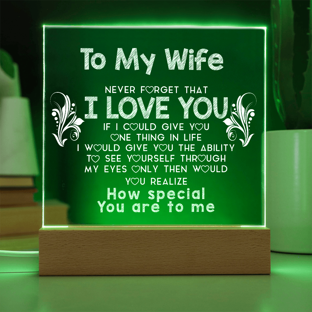 To My Wife | Acrylic Plaque