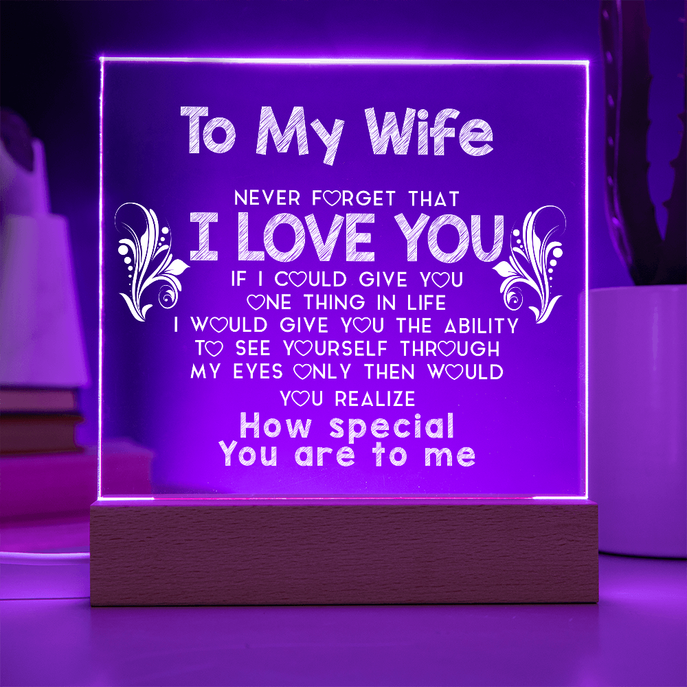 To My Wife | Acrylic Plaque