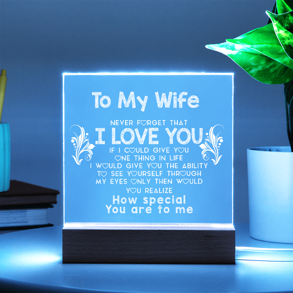 To My Wife | Acrylic Plaque