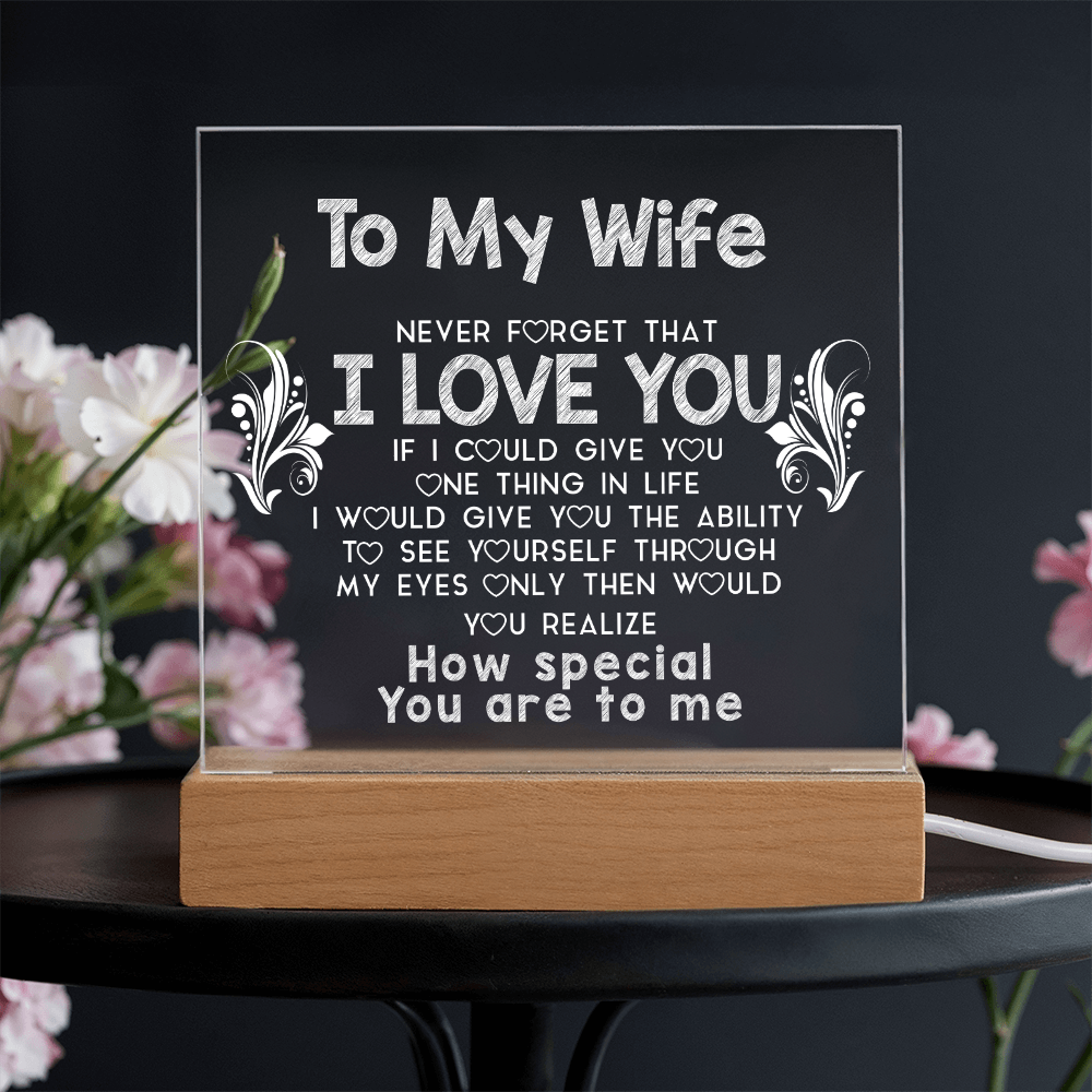 To My Wife | Acrylic Plaque