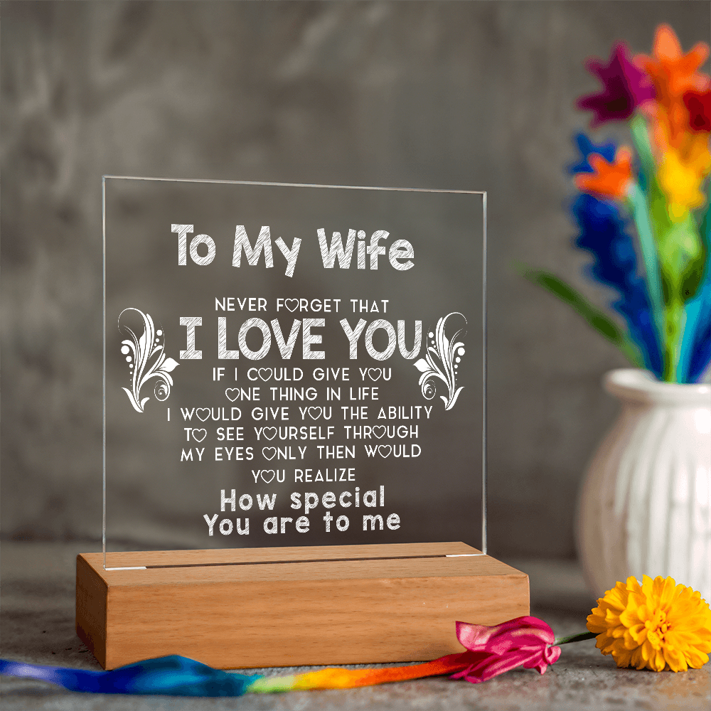 To My Wife | Acrylic Plaque