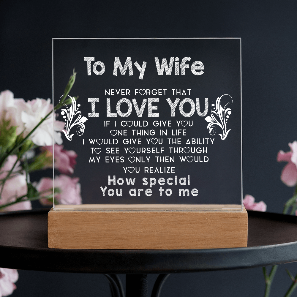 To My Wife | Acrylic Plaque